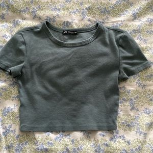 Zara Cropped Shirt
